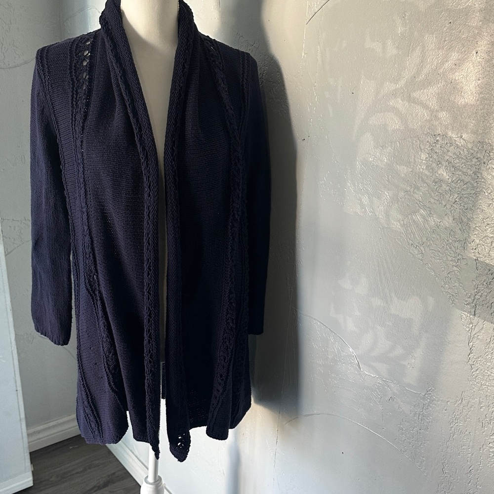 Angel Of The North Deep Blue Knit Cardigan